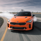 The 2019 Kia Stinger GTS, without brown stripes.
